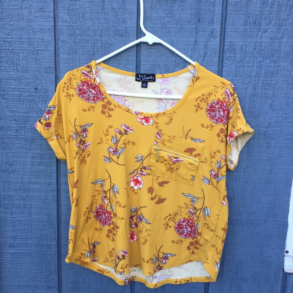 Yellow Floral Blouse